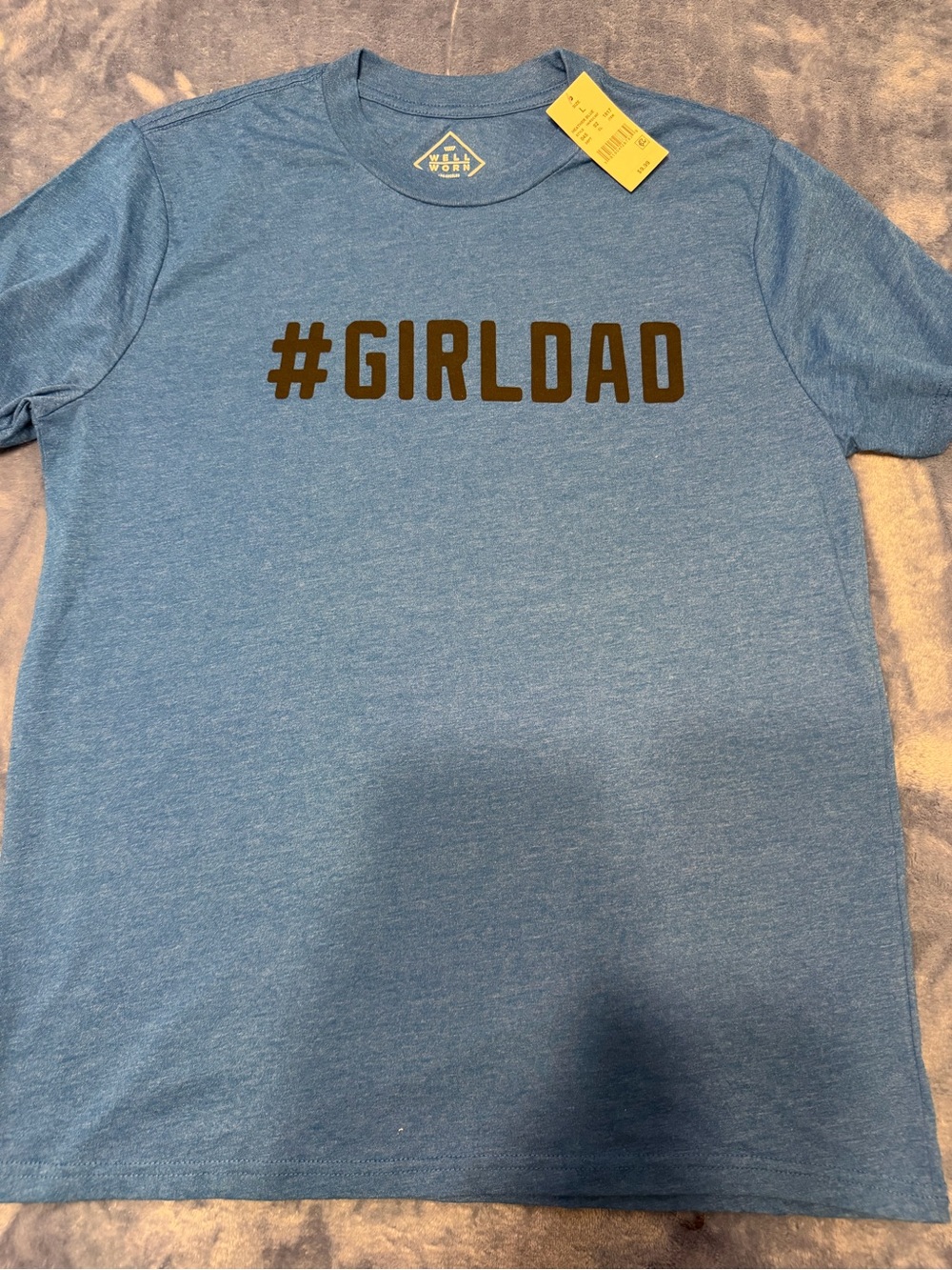 Well Worn Blue #GIRLDAD Short Sleeve Tee